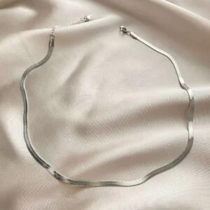 Silver İtalyan Zincir Çelik Kolye (67 cm)