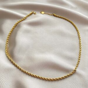 Gold Burgu Zincir Kolye 60 cm (4mm)