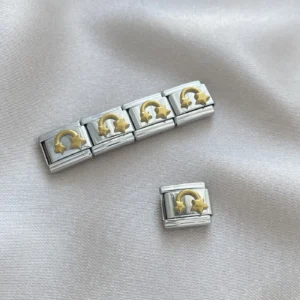 Çelik Nomi Yıldızlı Gökkuşağı Charm