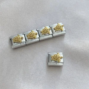 Çelik Nomi Yıldızlı Kaplumbağa Charm