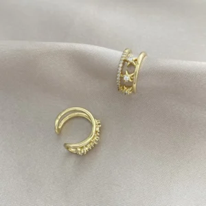 Zirkon Taşlı Yıldız Detay Kıkırdak Küpe Xuping Gold