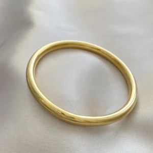 Düz Boru Çelik Bilezik Gold