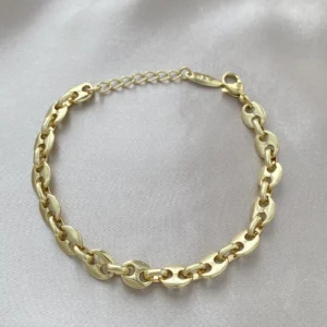 Plaka Görünüm Zincir Bileklik Xuping Gold