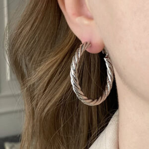 Burgu Halka Küpe Xuping Silver