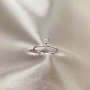 Minimal Kalp Detay İnce Yüzük Xuping Silver