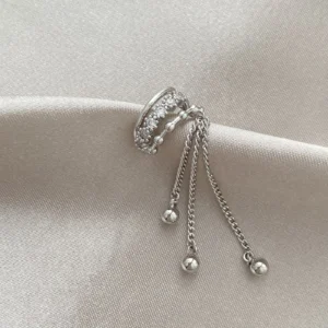 Üçlü Görünüm Topçuk Sallantılı Kıkırdak Küpe Xuping Silver