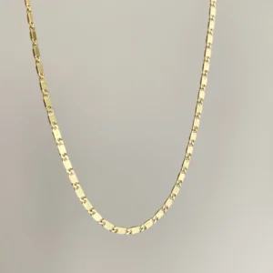 Minimal Plaka Pullu Zincir Kolye Xuping Gold (50 cm)