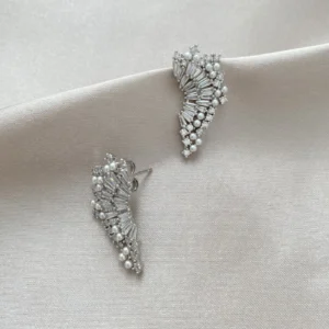 İncili Kesme Taşlı Taşlı Tasarım Küpe Xuping Silver