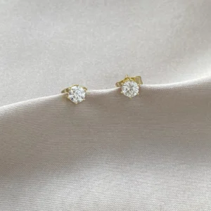 Tek Taş Küpe Xuping Gold