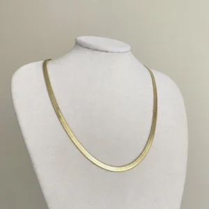 Geniş İtalyan Ezme Zincir Kolye Xuping Gold (50 cm)