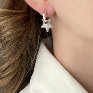 İki Kullanımlı Yıldız Küpe Xuping Silver