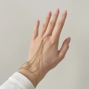 Çoklu Görünüm Çelik Şahmeran Bileklik Gold