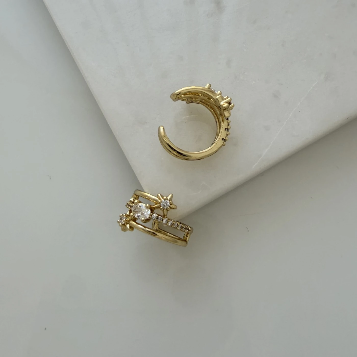 Yıldız Detay Kıkırdak Küpe Xuping Gold